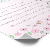 深夜おむつ小さなバニー赤ちゃんシャワーゲーム ポスター (角)