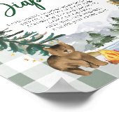 深夜おむつ赤ちゃんシャワーのサイン ポスター (角)