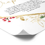 深夜おむつ赤ちゃんシャワーゲームクリスマス ポスター (角)