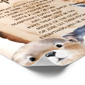 深夜おむつ赤ちゃんシャワーゲームサイン ポスター (角)