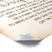 深夜おむつ赤ちゃんシャワーゲームサイン ポスター (角)