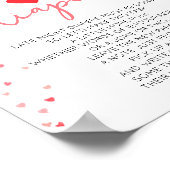 深夜おむつ赤ちゃんシャワーサインデジタルプリント ポスター (角)