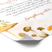 深夜おむつ赤ちゃんシャワーサイン森 ポスター (角)