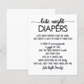 深夜おむつ プリント可能, ラスティック ベイビー シャワー (正面/裏面)