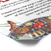 深夜おむつBBQバックヤード素朴赤ちゃんシャワー ポスター (角)