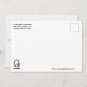 深夜に歩いて帰るフラットカード (裏面)