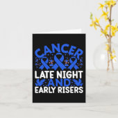 深夜のがん、早発がん – World Cancer カード (黄色い花)