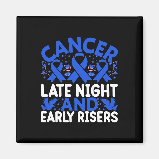 深夜のがん、早発がん – World Cancer マグネット (正面)