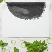 深夜のゴシック様式のセーレムウィッチ キッチンタオル (折り畳み)