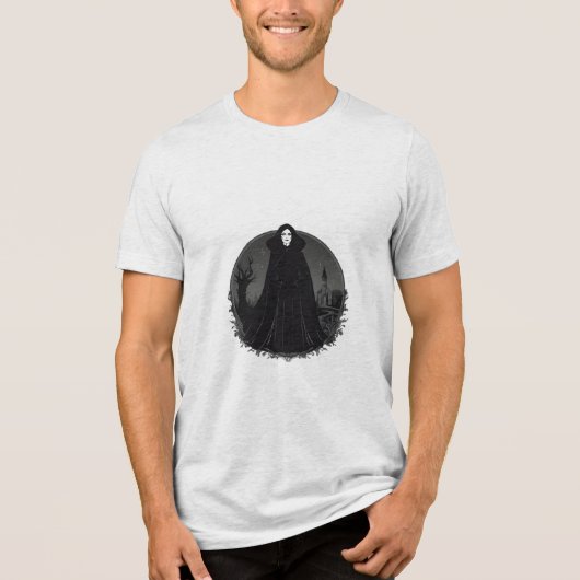 深夜のゴシック様式のセーレムウィッチ トライブレンドTシャツ (正面)