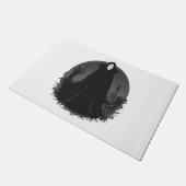 深夜のゴシック様式のセーレムウィッチ ドアマット (アングル)