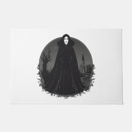 深夜のゴシック様式のセーレムウィッチ ドアマット