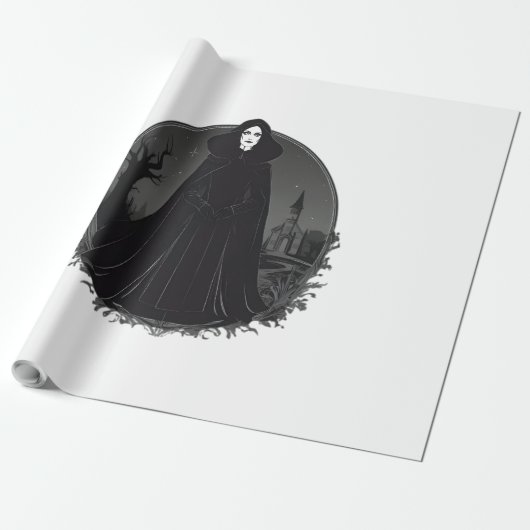 深夜のゴシック様式のセーレムウィッチ ラッピングペーパー (アンロールド)