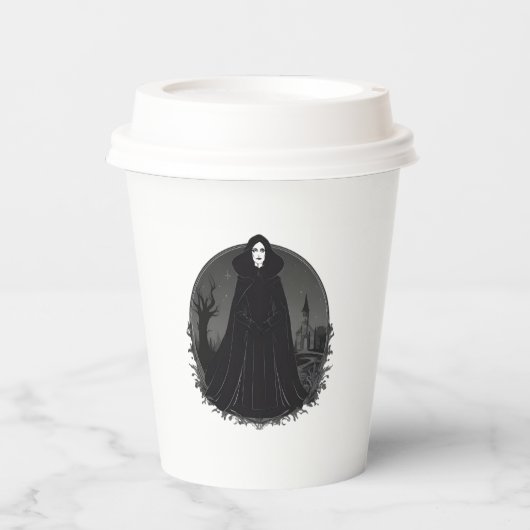 深夜のゴシック様式のセーレムウィッチ 紙コップ (正面)