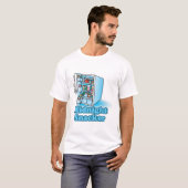 深夜のスナッカーが冷蔵庫を開ける Tシャツ (正面フル)
