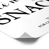 深夜のスナック結婚の看板ポスター ポスター (角)