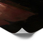 深夜のバーでピアノを弾く人 ポスター (角)