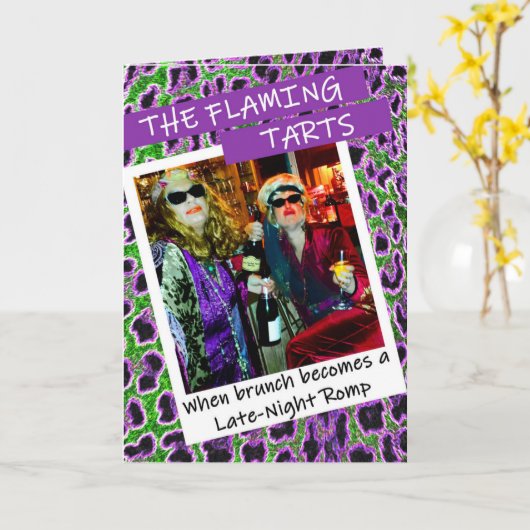 深夜の大騒ぎ カード (黄色い花)