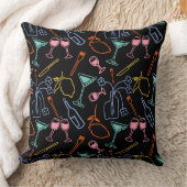 深夜の宴会 クッション (ブランケット)