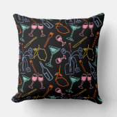 深夜の宴会 クッション (正面)