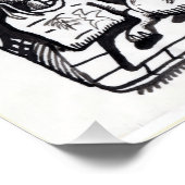 深夜の散歩ホーム光沢のあるポスター ポスター (コーナー)