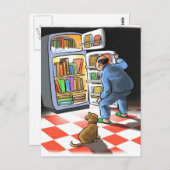 深夜の読書スナック ポストカード (正面/裏面)