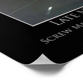 深夜の転勤ポスタやる気を起こさせるー ポスター (角)