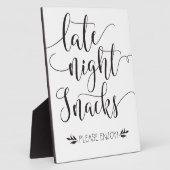 深夜の軽食が看板に フォトプラーク (側面)