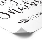 深夜の軽食の好意のサイン ポスター (角)