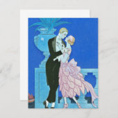 深夜キスアールデコ招待状 招待状 (正面/裏面)