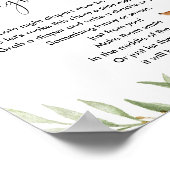 深夜寝用おむつ鹿の森ピンク金ゴールド ポスター (角)