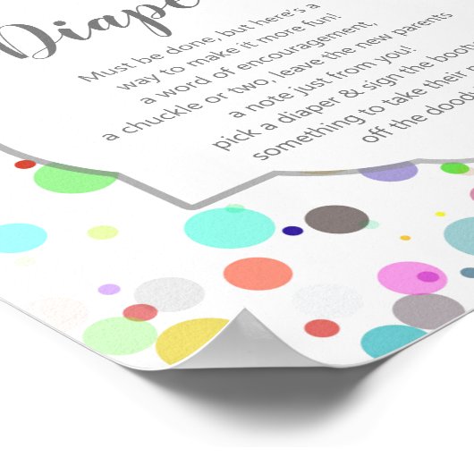 「深夜寝用おむつ」ジェンダーが赤ちゃんシャワーを明かす ポスター (角)