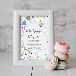 「深夜寝用おむつ」ジェンダーが赤ちゃんシャワーを明かす ポスター