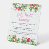 深夜寝用おむつ |ストロベリースウィート 台座サイン (正面)