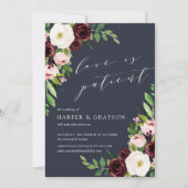 深夜恋愛結婚延期 招待状 (正面)