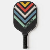 深夜懐ストライプのかしいヴィンテージ山形の名前 ピックルボールラケット (正面)
