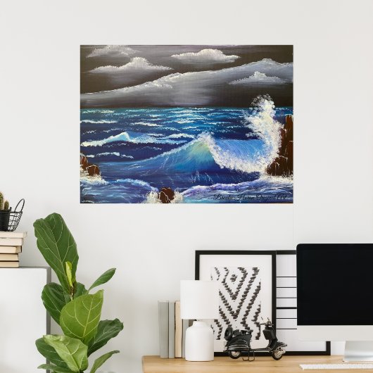 深夜波 ポスター (ホームオフィス)