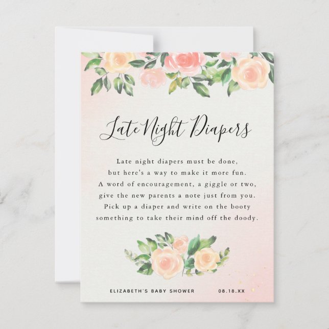 深夜用おむつ |赤ちゃんシャワーゲーム (正面)