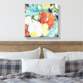 深夜花模様III キャンバスプリント (インサイチュ (寝室))