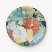 深夜花模様III ペーパープレート (正面)