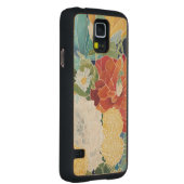 深夜花模様III CarvedメープルGalaxy S5スリムケース (右)
