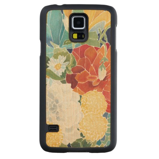 深夜花模様III CarvedメープルGalaxy S5スリムケース (裏面)