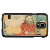深夜花模様III CarvedメープルGalaxy S5スリムケース (正面(横))