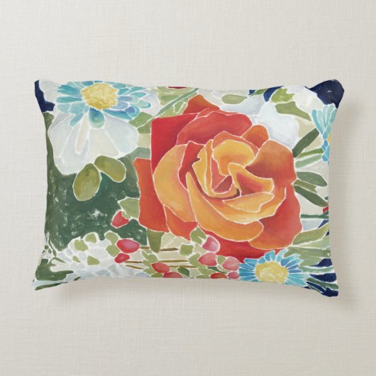 深夜花模様IV アクセントクッション (裏面)