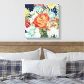 深夜花模様IV キャンバスプリント (インサイチュ (寝室))