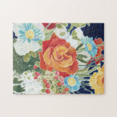 深夜花模様IV ジグソーパズル (横)