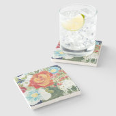 深夜花模様IV ストーンコースター (横)