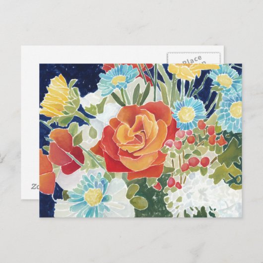 深夜花模様IV ポストカード (正面/裏面)