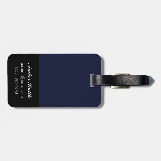 深夜花模様IV ラゲッジタグ (裏面横)