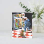 深夜貸切はがき ポストカード (スタンド正面)